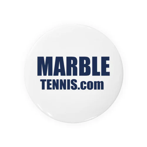 MARBLE TENNIS.com (Navy logo） Tin Badge