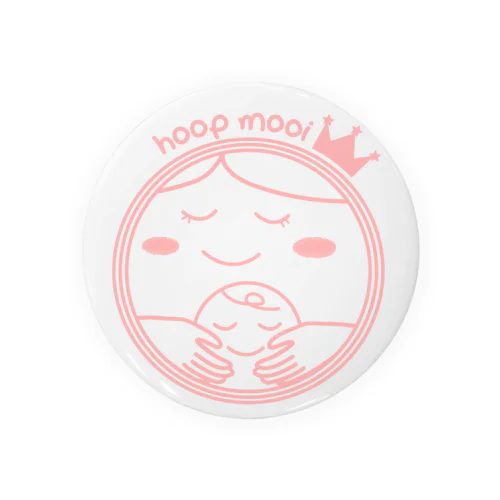 hoop mooi ロゴ 缶バッジ