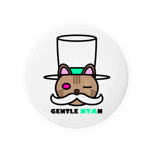 ジェントルニャン／GENTLE NYAN （茶トラ） Tin Badge