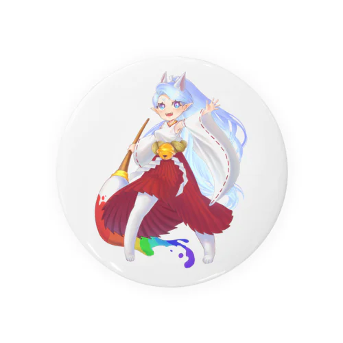 にじげん尼崎公式キャラクター　天音虹狐　立ち絵Ver Tin Badge