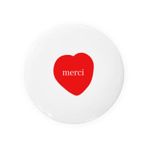 merci♡ Tin Badge