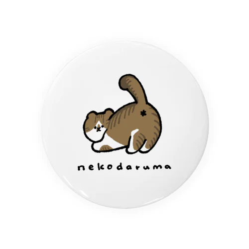 ねこだるま2 Tin Badge