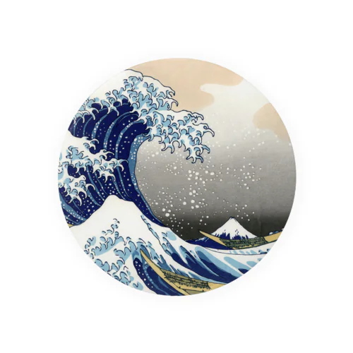 葛飾北斎「冨嶽三十六景 神奈川沖浪裏」 Tin Badge