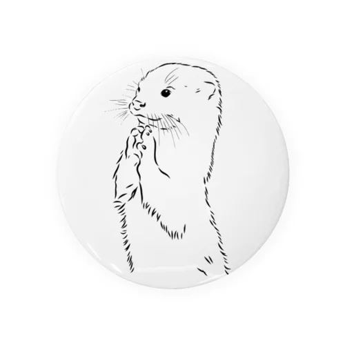 otter Bタイプ Tin Badge