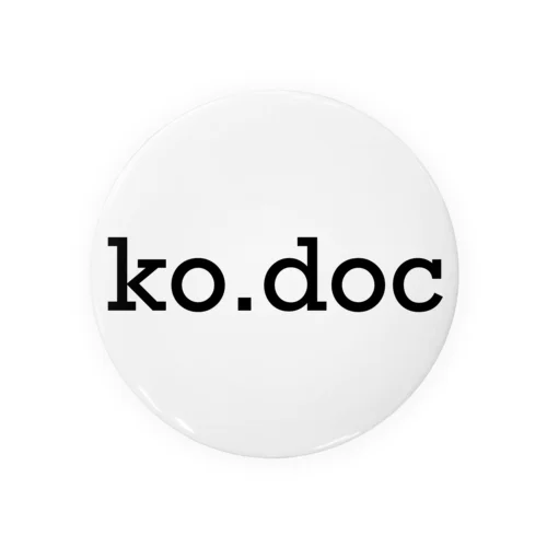 ko.doc 缶バッジ