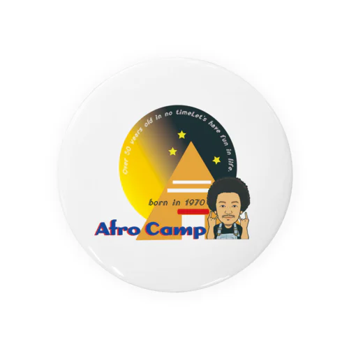afro_camp Tin Badge