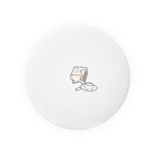 サイフォン珈琲で大人の時間 Tin Badge