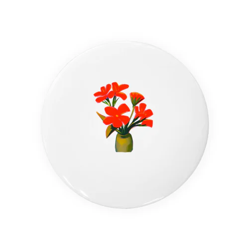 flower Tin Badge