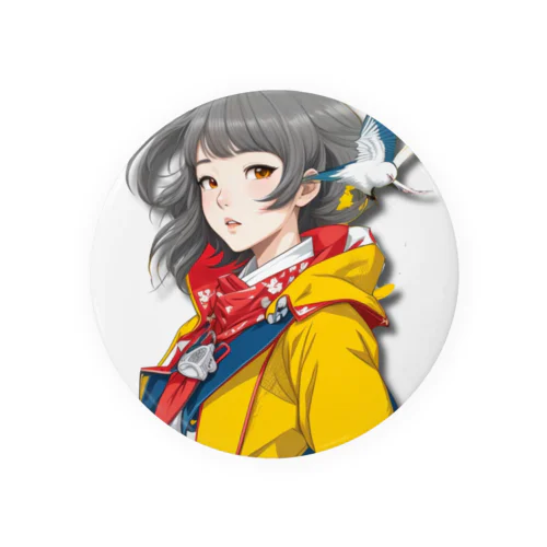 大正レトロJYOSI　レイナ Tin Badge