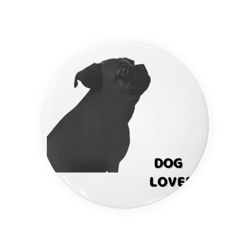 DOG LOVER（パグ） 缶バッジ