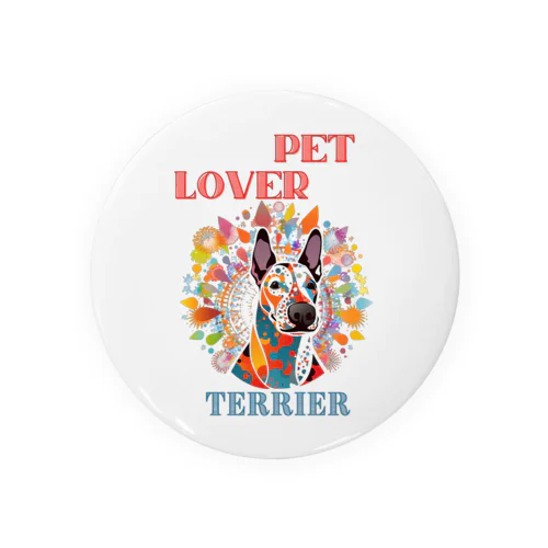 pet lover ブルテリア Tin Badge