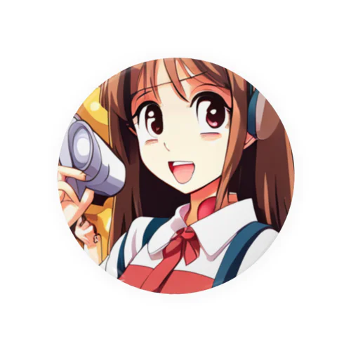 ヘッドホン美少女 Tin Badge