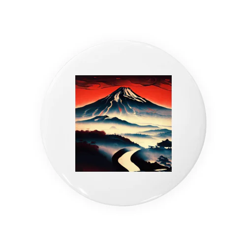 夕空の富士山 Tin Badge