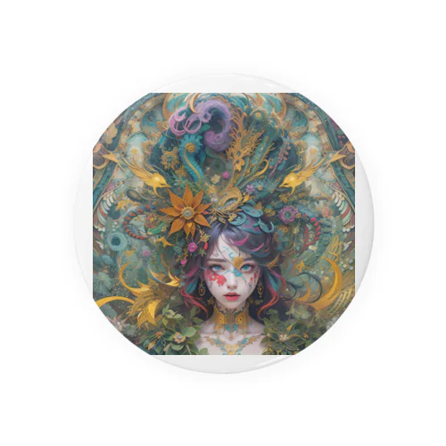 AI美女「森神」 Tin Badge