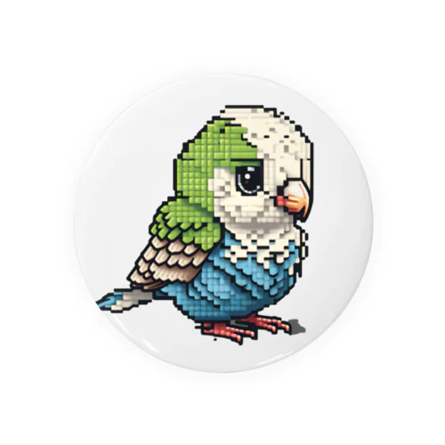 ドット絵のインコ２ 캔뱃지