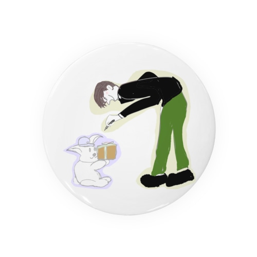 はいたつ ごくろう、 うさぎ Tin Badge