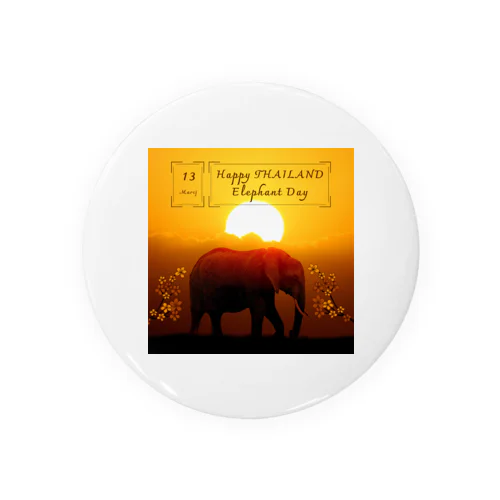 🐘Happy THAILAND ELEPANT DAY Tin Badge