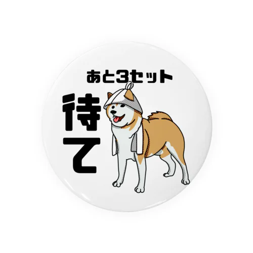 3セット待て Tin Badge