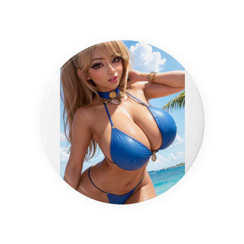 AIグラビア 爆乳水着ギャル03 Tin Badge