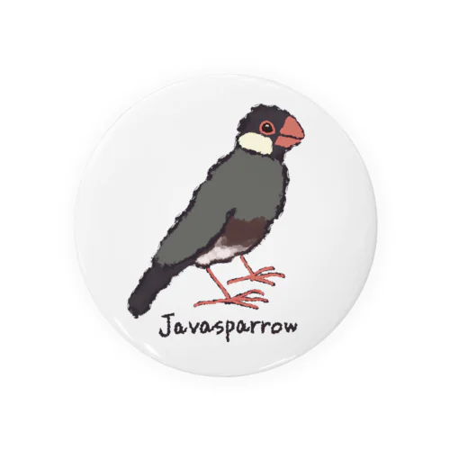 Javasparrow 缶バッジ