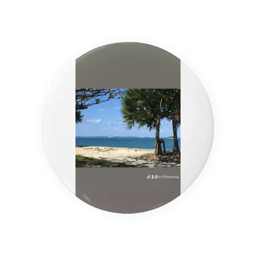 沖縄の海の風景！ Tin Badge