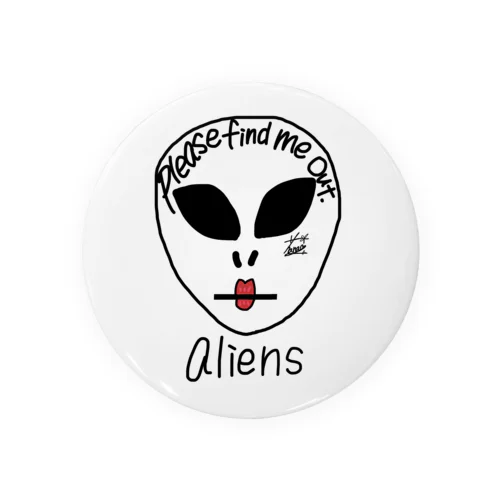 alien Tin Badge