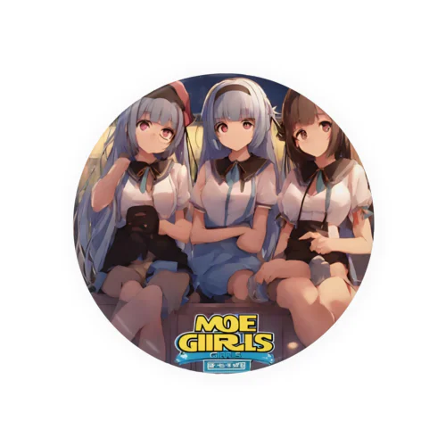 萌え系　癒し女子 Tin Badge