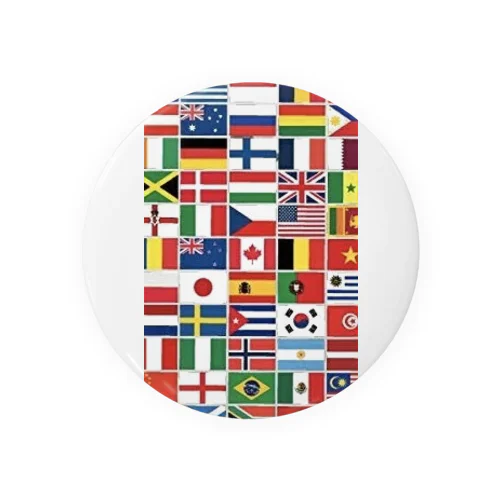 世界の国旗 Tin Badge