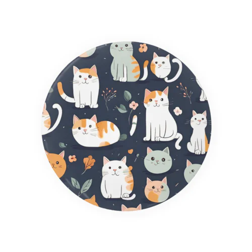 ほっこり猫イラストグッズ Tin Badge