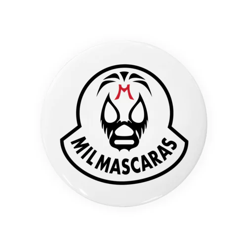 MIL MASCARAS-ミル・マスカラス ワッペン型ロゴ 缶バッジ