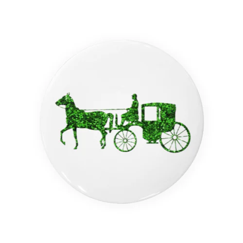 馬車　green Tin Badge