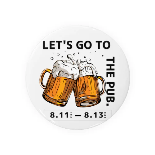 ビールを飲もう！ Tin Badge