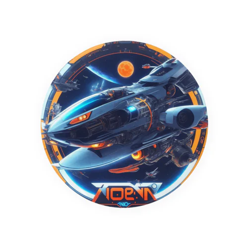 未来の乗り物　02 Tin Badge