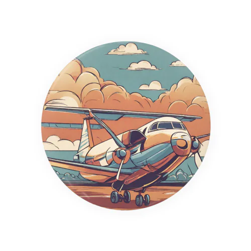 思い出の飛行機 Tin Badge