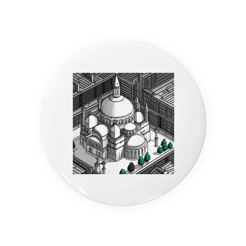 有名な観光スポットイメージ画像：イスタンブールのアヤソフィア（トルコ） 缶バッジ