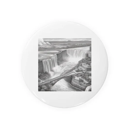 有名な観光スポットイメージ画像：ニアガラの滝（アメリカ、カナダ） Tin Badge