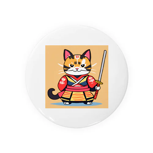 戦国武将猫 Tin Badge