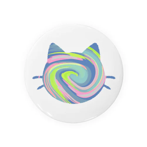 マーブルねこ1 Tin Badge