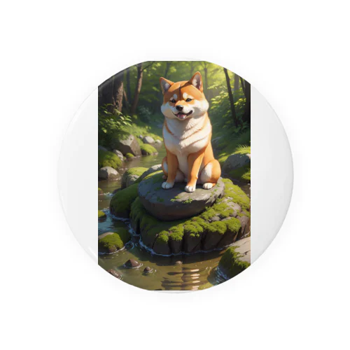 柴犬プリントグッズ Tin Badge