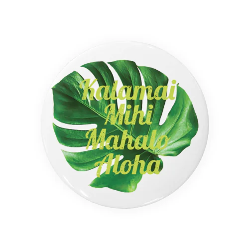 ホ・オポノポノ（Leaf） Tin Badge