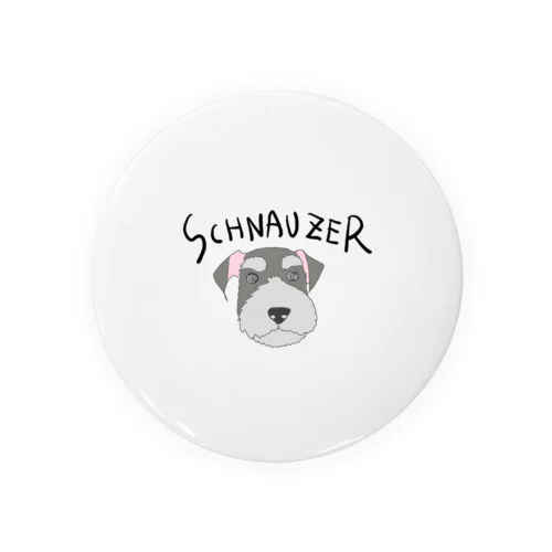 Schnauzer Tin Badge