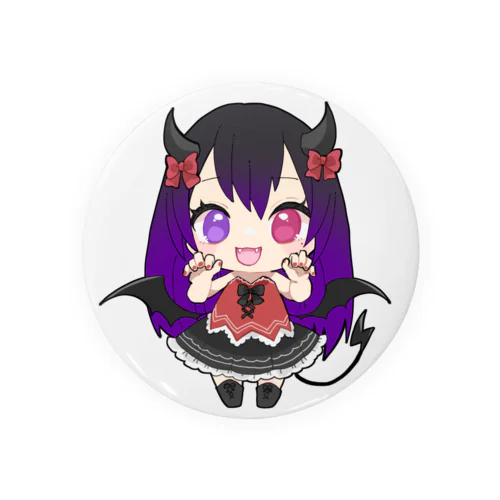 悪魔の黒娘♡ 캔뱃지