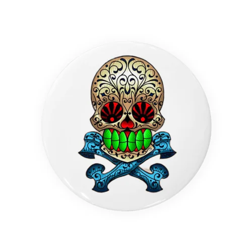 メキシカンスカル Tin Badge