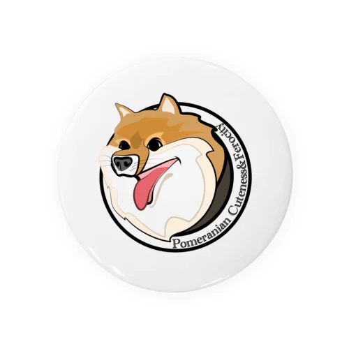 Pomeranian Tin Badge