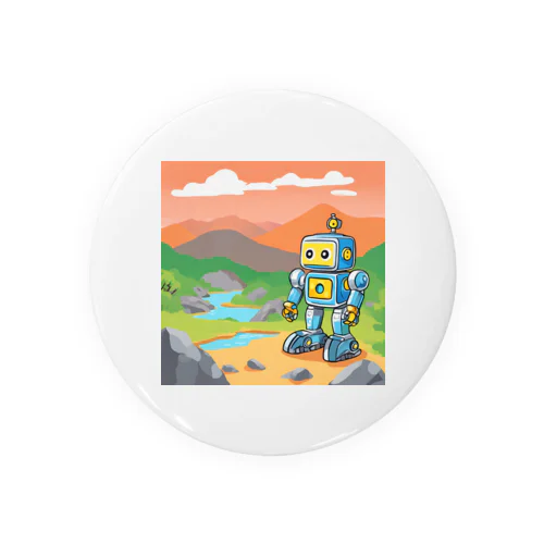岩手の銀山探索ロボット 缶バッジ