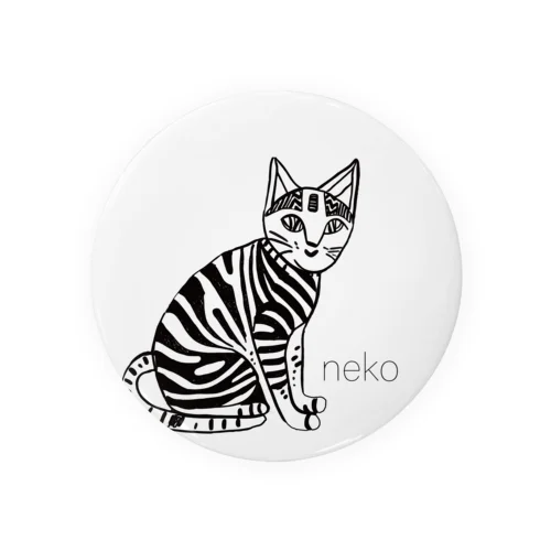 味わいある猫 Tin Badge