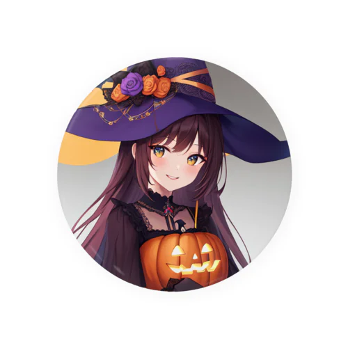 魔女っ子　ハロウィン Tin Badge