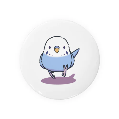 インコ走る Tin Badge