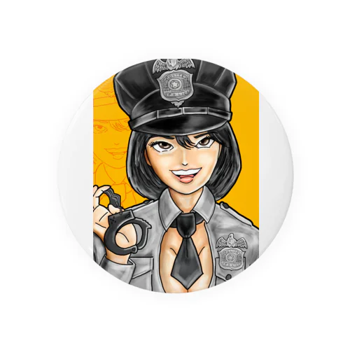 逮捕！警子ちゃん！ Tin Badge