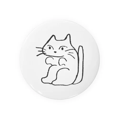 すわりねこ Tin Badge